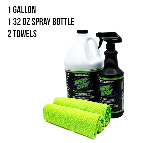 1 gallon 1 spray 2 towels